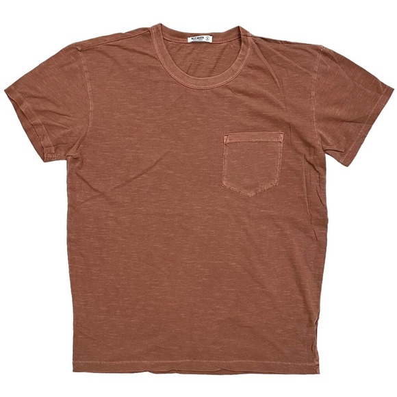 Buck Mason Slub Classic Fit Curved Hem Made In USA L/S Ivory T-Shirt - Foto 5